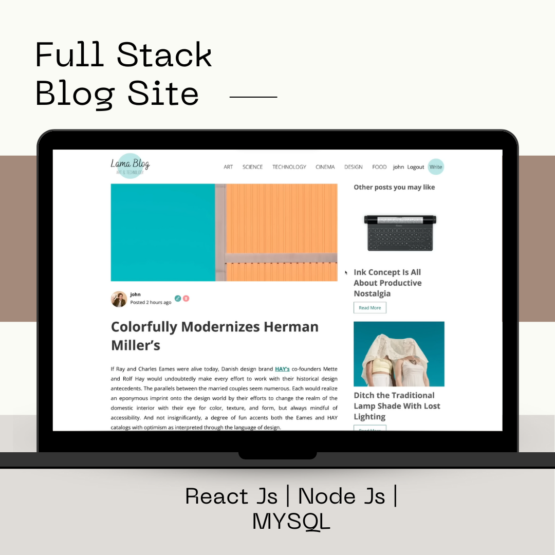 Full-Stack Blog Application